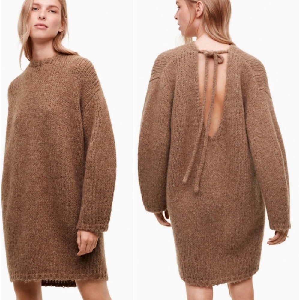 Aritzia le fou by Wilfred oversized alpaca sweater dress